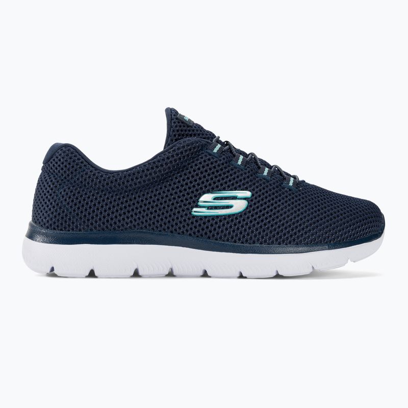 Women's training shoes SKECHERS Summits navy/light blue 2