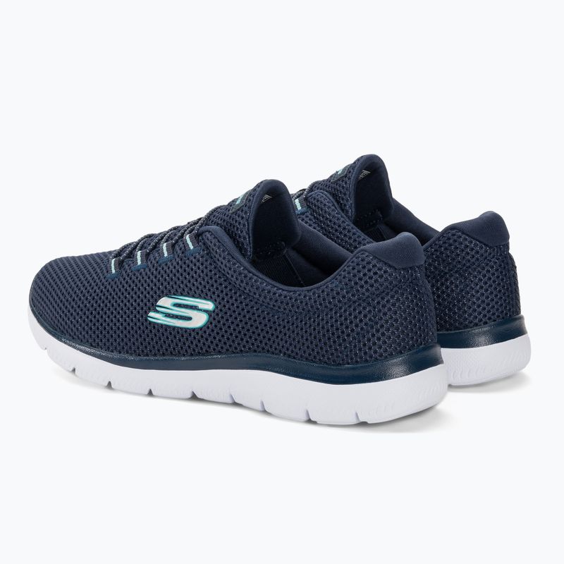 Women's training shoes SKECHERS Summits navy/light blue 3