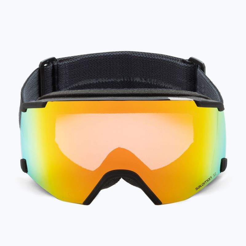 Salomon S/View ski goggles black brand/mid red L41153100 2