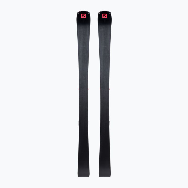 Women's downhill skis Salomon S/Force Fever + M11 GW navy blue L41135500/L4113230010 3
