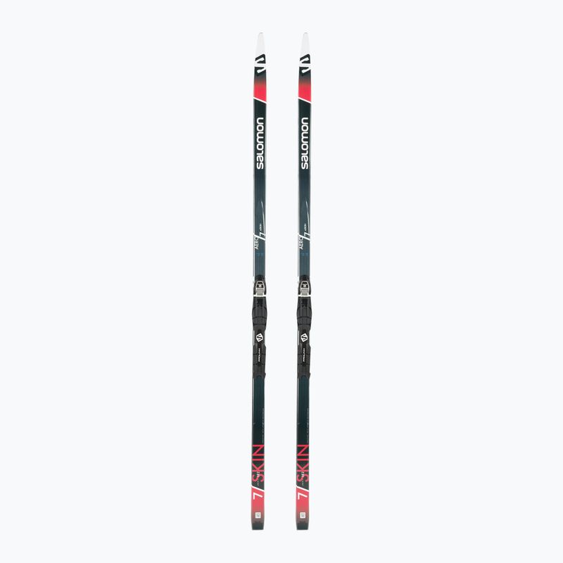 Salomon Aero 7 Eskin + Prolink Access cross-country ski black/red L412131PM