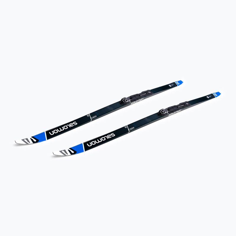 Children's cross-country skis Salomon Aero Grip Jr. + Prolink Access black-blue L412480PM 4