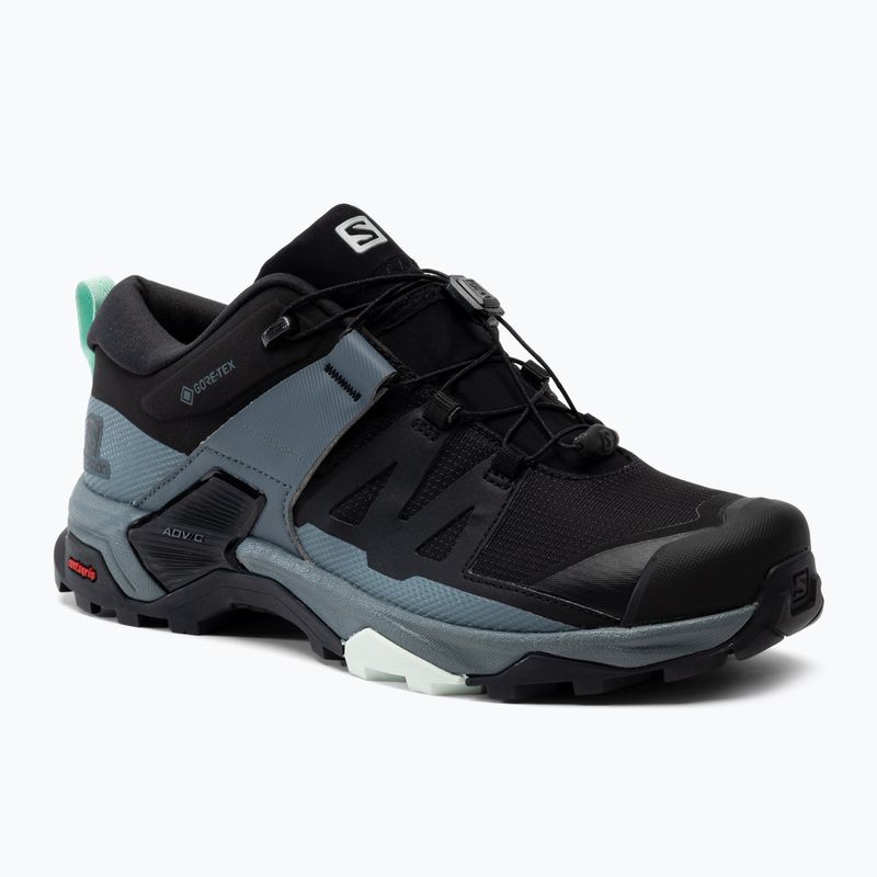 Women's trekking boots Salomon X Ultra 4 GTX black-blue L41289600
