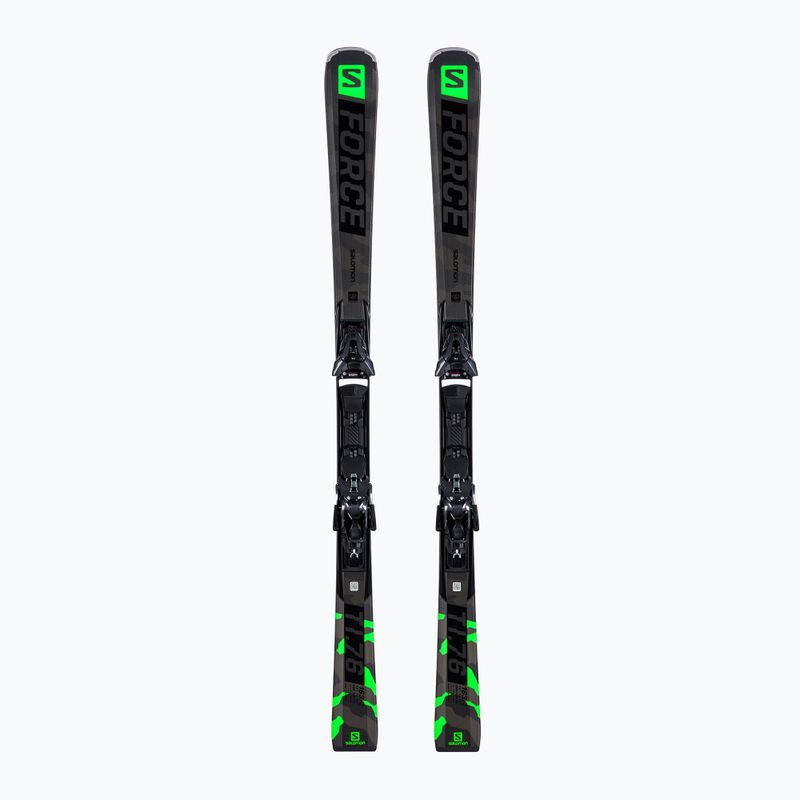 Men's downhill skis Salomon S/Force Ti 76 + Z12 black L41493200/L4146890010