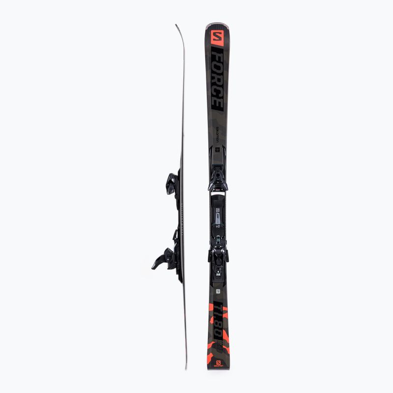 Men's downhill skis Salomon S/Force Ti 80 + Z12 GW grey L41496000/L4146890010 2