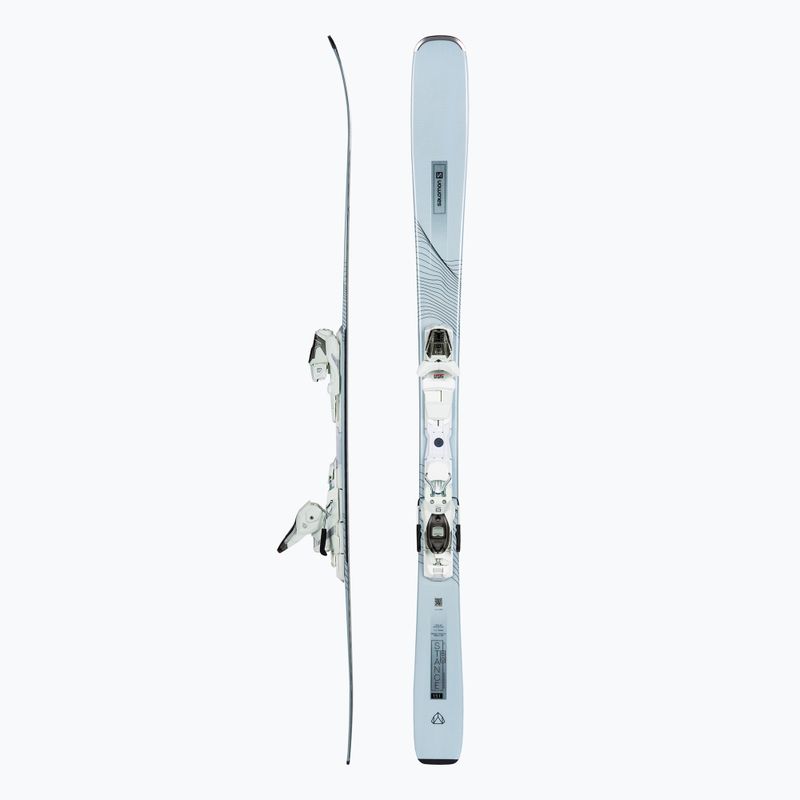 Women's downhill skis Salomon Stance W80 + M10 GW white L41494000/L4113260010 2
