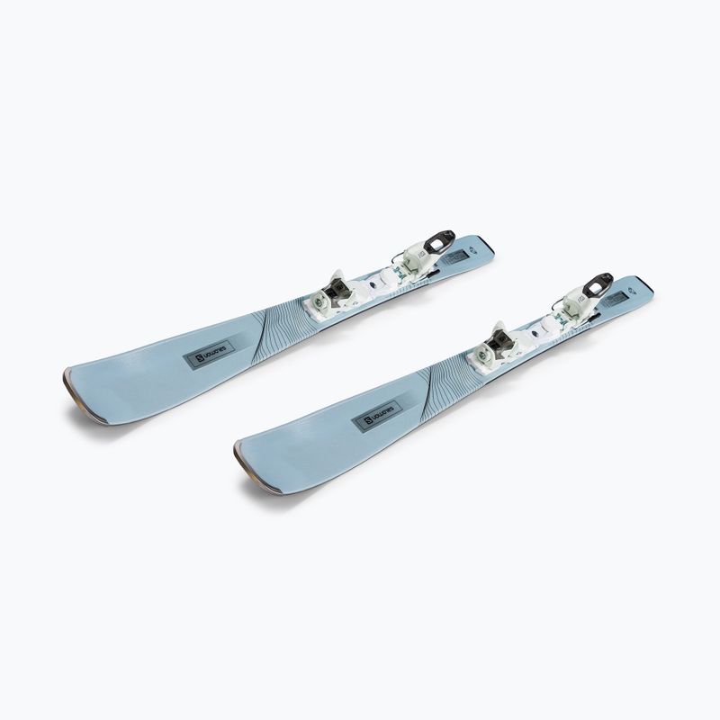 Women's downhill skis Salomon Stance W80 + M10 GW white L41494000/L4113260010 5