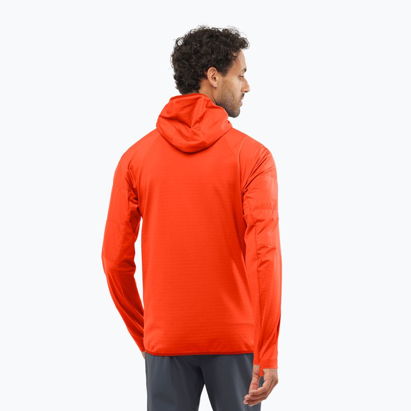 Men's Salomon Outline AS Hybrid Mid jacket red LC1809000 3