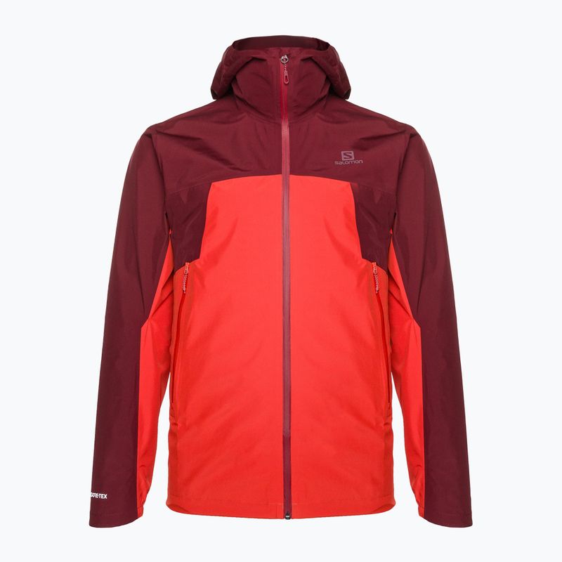 Salomon Outline GTX 2.5L men's rain jacket red LC1703000