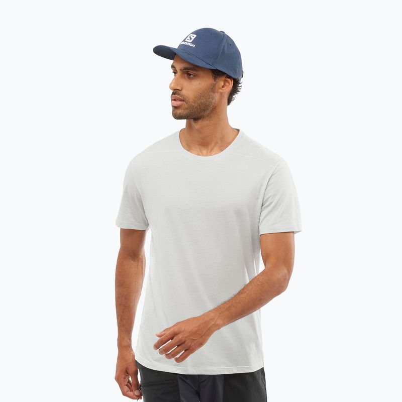 Salomon Essential Colorbloc men's trekking t-shirt white LC1715800 2