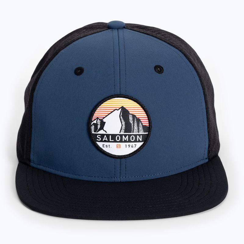 Salomon Trucker Flat baseball cap navy blue LC1680600 4