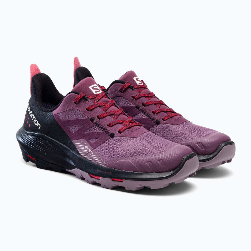 Women's trekking boots Salomon Outpulse GTX purple L41689700 5