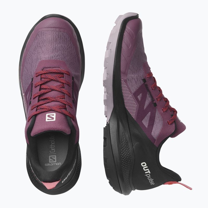 Women's trekking boots Salomon Outpulse GTX purple L41689700 14