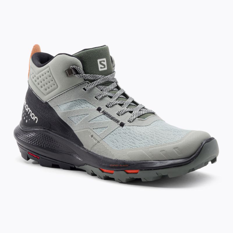 Men's trekking boots Salomon Outpulse Mid Gore-Tex green/black L41588900