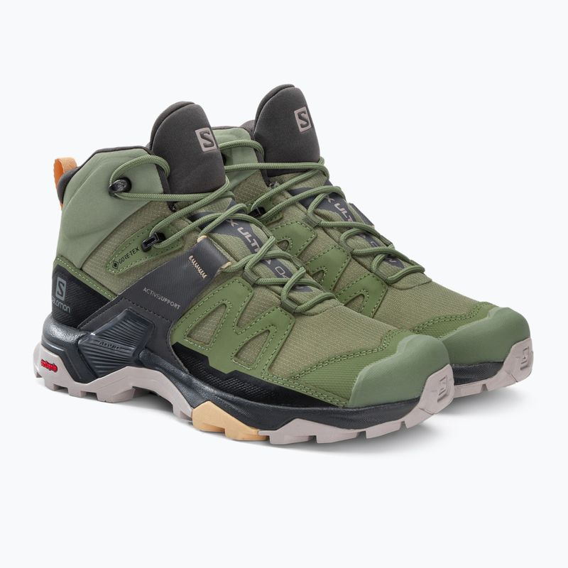 Women's trekking boots Salomon X Ultra 4 MID GTX green L41625100 4