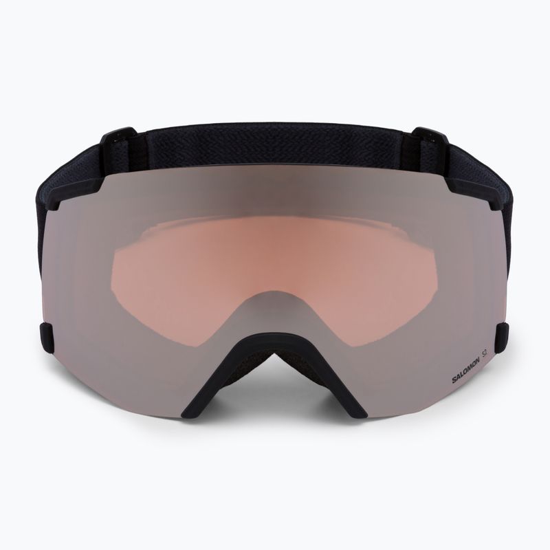 Salomon S/View ski goggles black/flash tonic orange L47006500 2