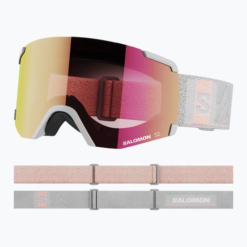 Salomon S/View wrought iron/ml ruby ski goggles L47003200 6
