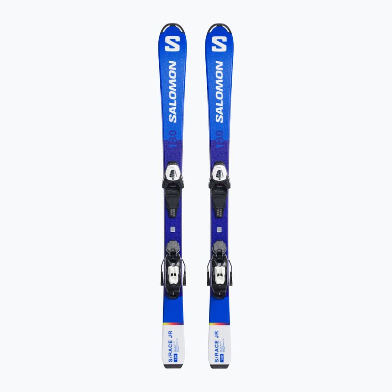 Children's downhill skis Salomon S Race MT Jr. + L6 blue L47041900