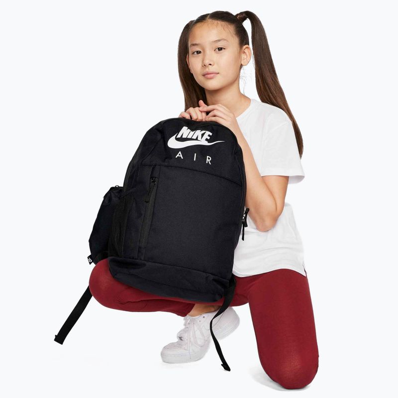 Children's backpack Nike Elemental 20 l black/black/white 11