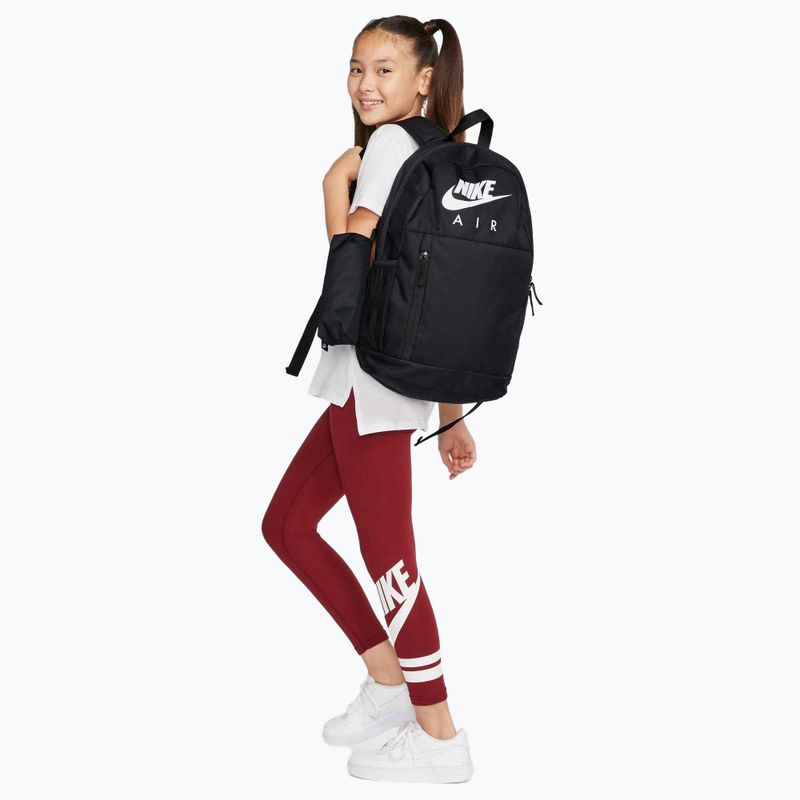 Children's backpack Nike Elemental 20 l black/black/white 12