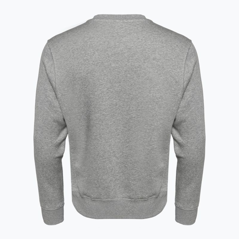 Men's Nike Sportswear Club Fleece Crew dark grey heather/white sweatshirt 2