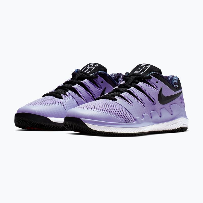 Children's tennis shoes Nike Court Vapor X Jr purple agate/white/hyper crimson/black 3