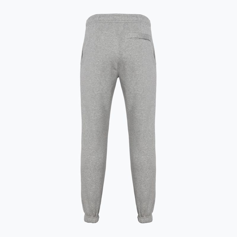 Men's Nike Sportswear Club Fleece dark grey heather/matte silver/white trousers 2