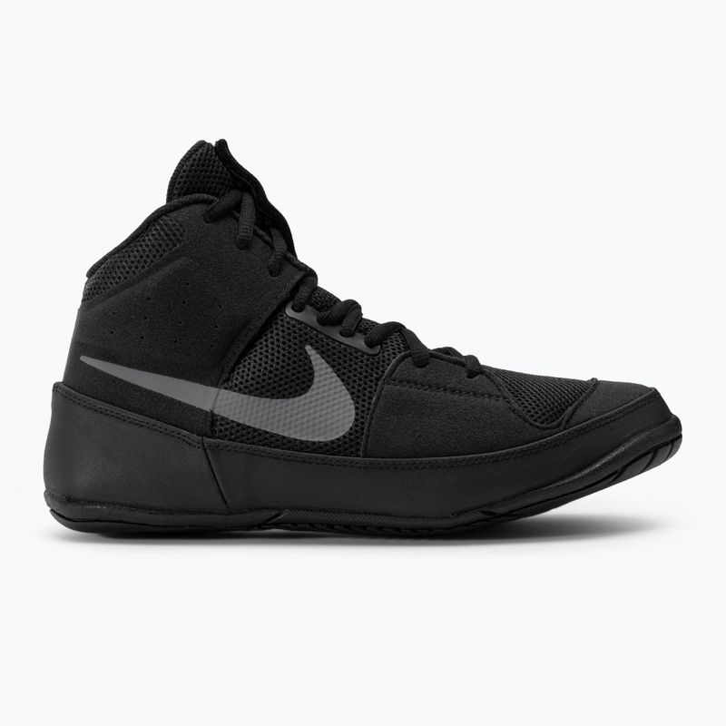 Nike Fury wrestling shoes black/metallic silver 2