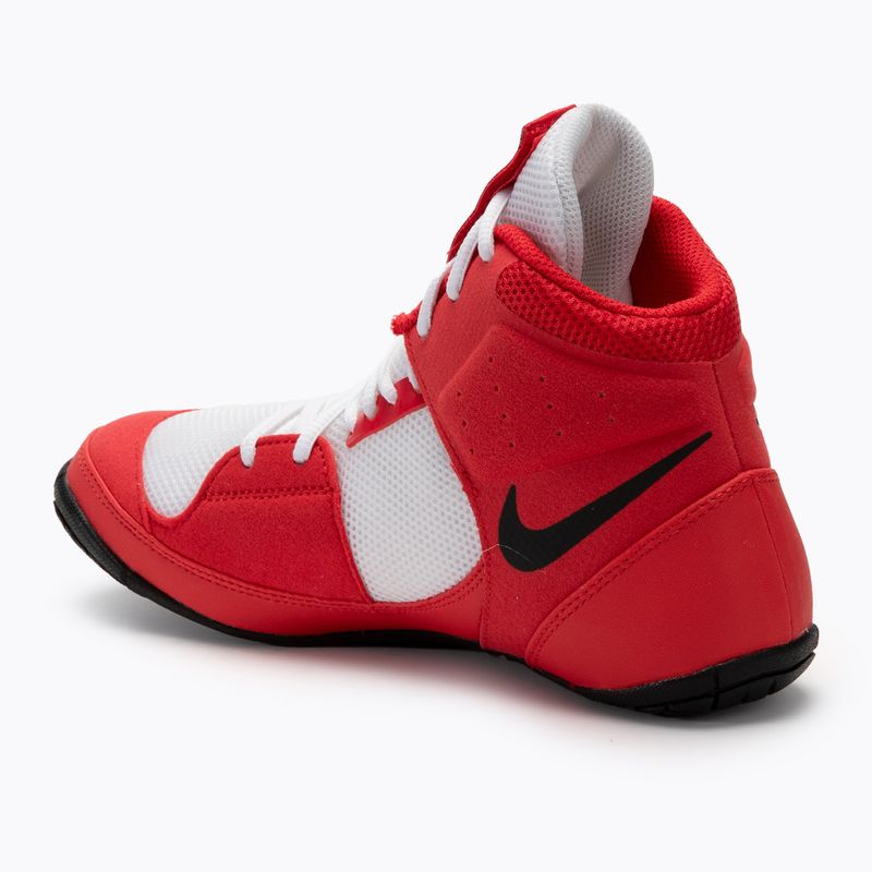 Nike Fury university red/white/black wrestling shoes 3