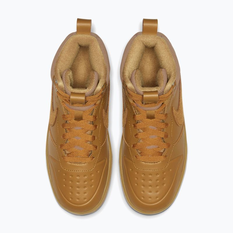 Children's shoes Nike Court Borough Mid 2 Boot (Gs) wheat/gum med brown/wheat 3