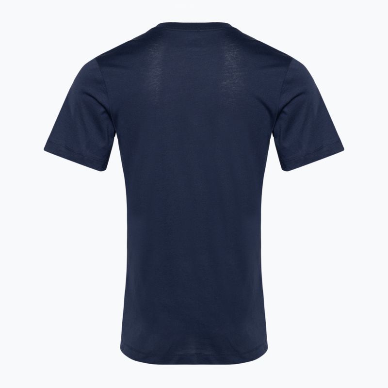 Men's Nike Sportswear Club black midnight navy/white T-shirt 2