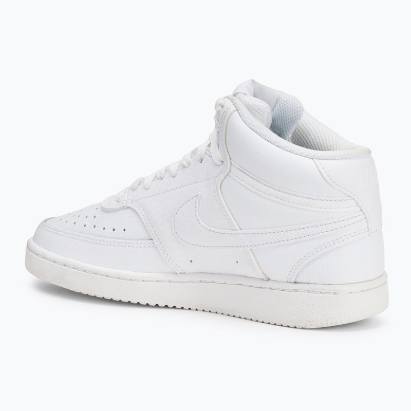 Nike Court Vision Mid white/white/white women's shoes 3