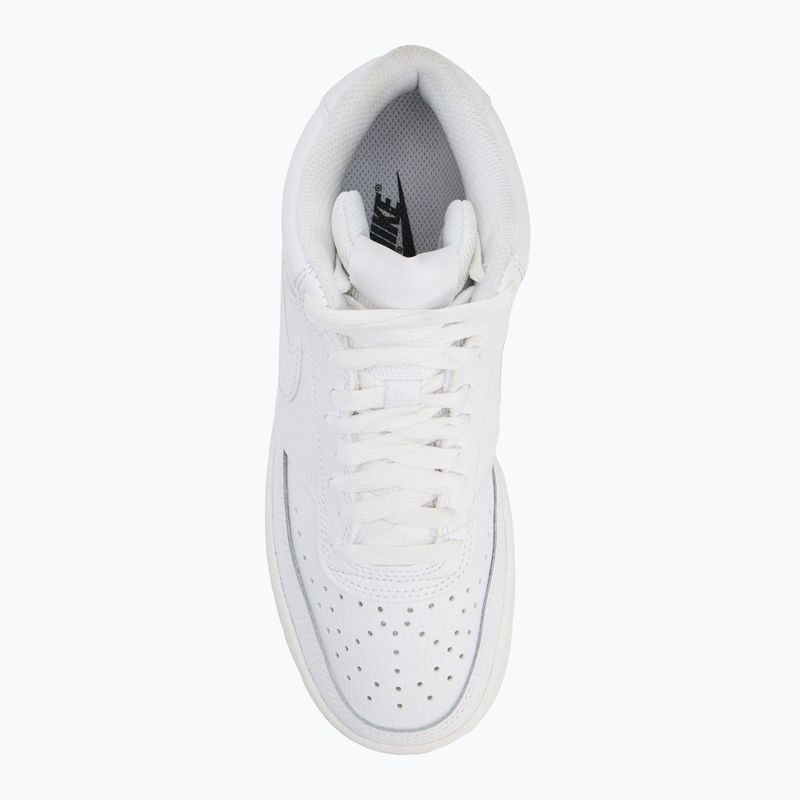 Nike Court Vision Mid white/white/white women's shoes 5