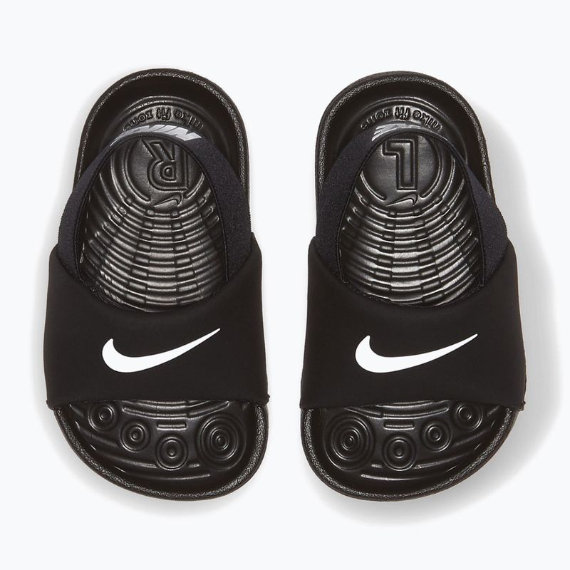 Children's flip-flops Nike Coffee black/white/white/white 4