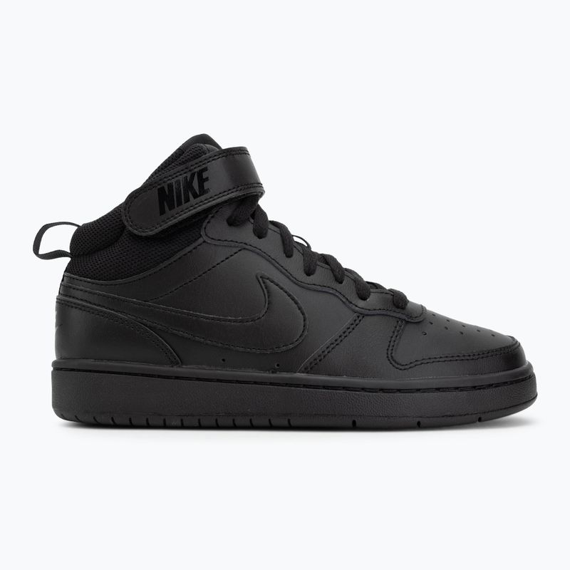Children's shoes Nike Court Borough Mid 2 black/black/black 2