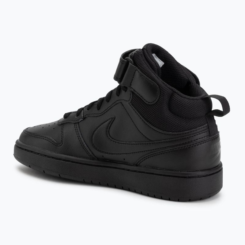 Children's shoes Nike Court Borough Mid 2 black/black/black 3
