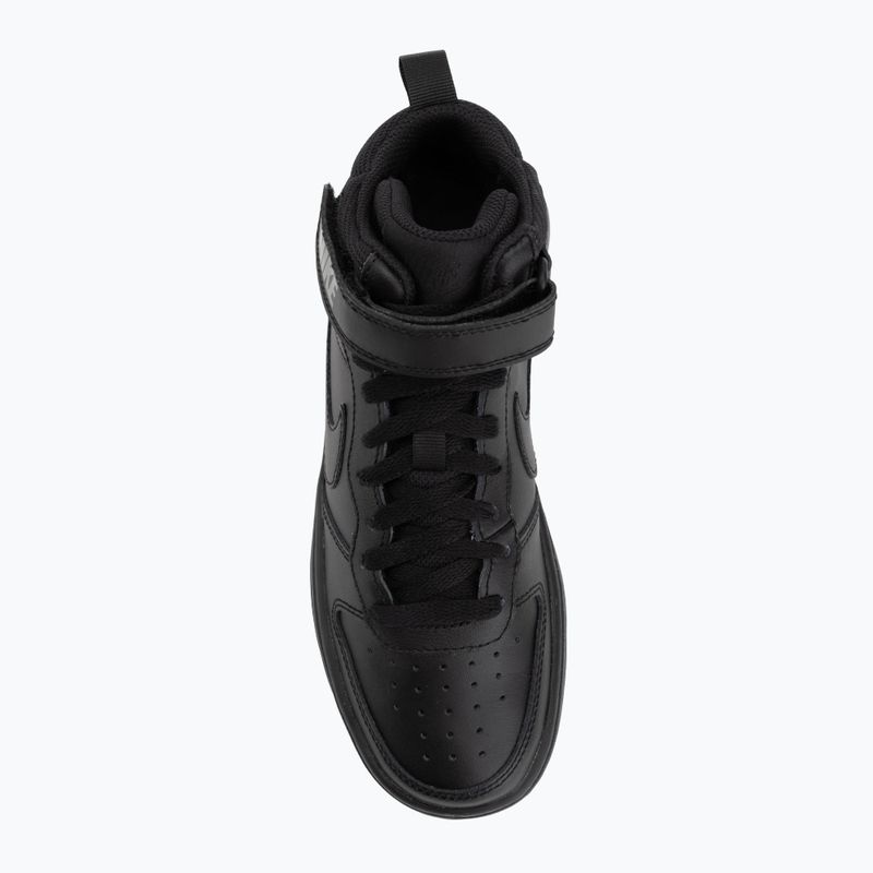Children's shoes Nike Court Borough Mid 2 black/black/black 5