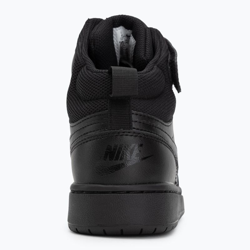 Children's shoes Nike Court Borough Mid 2 black/black/black 6