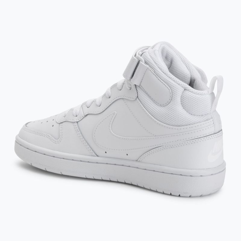 Children's shoes Nike Court Borough Mid 2 white/white/white 3