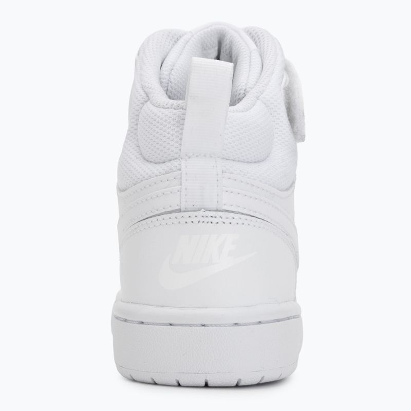 Children's shoes Nike Court Borough Mid 2 white/white/white 6