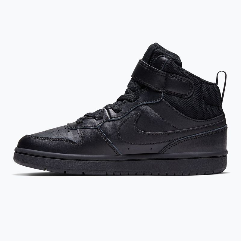 Children's shoes Nike Court Borough Mid 2 black/black/black 2