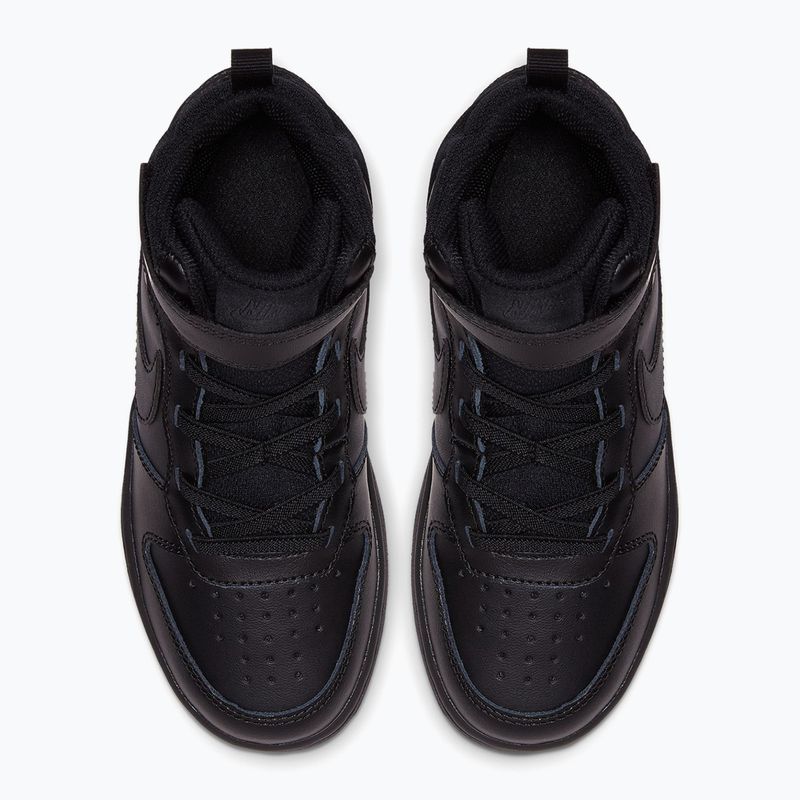 Children's shoes Nike Court Borough Mid 2 black/black/black 4
