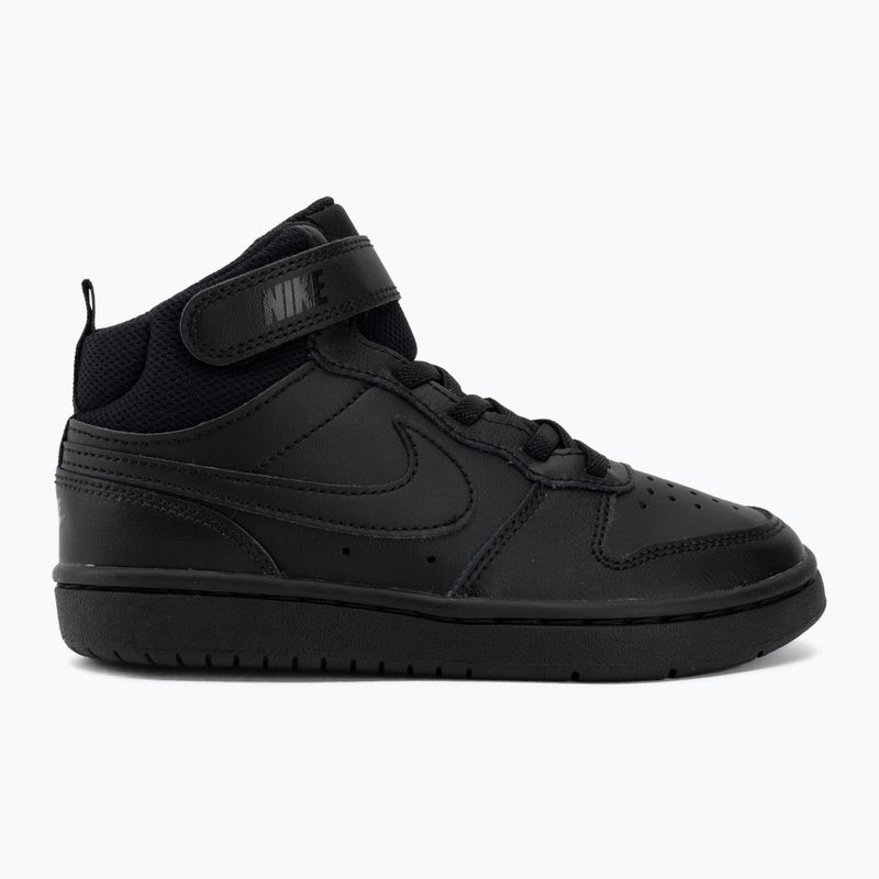 Children's shoes Nike Court Borough Mid 2 black/black/black 2