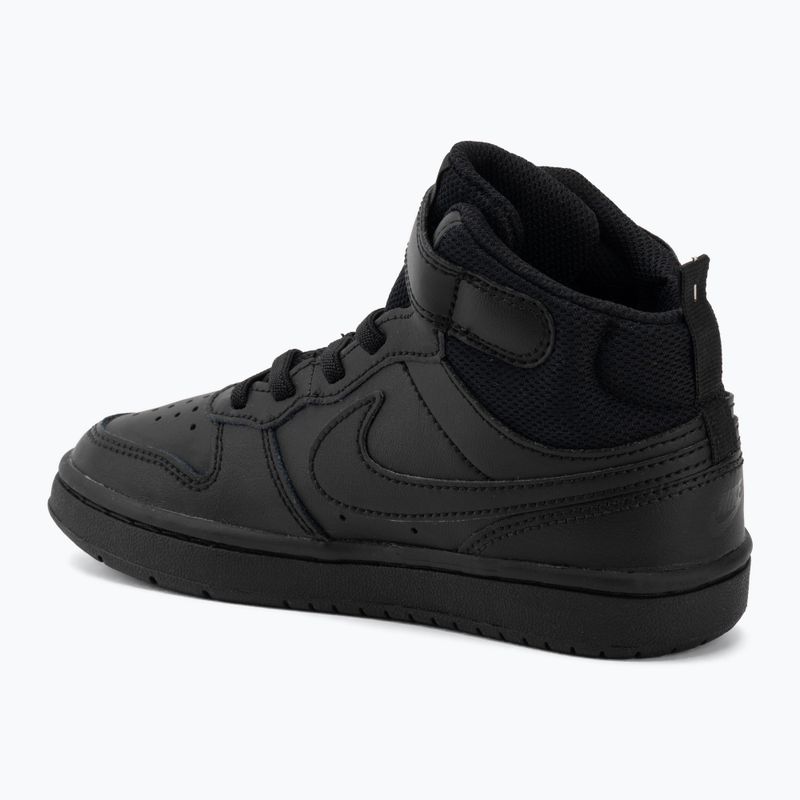 Children's shoes Nike Court Borough Mid 2 black/black/black 3