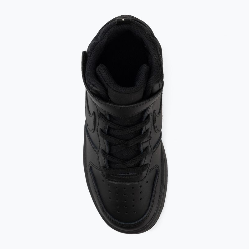 Children's shoes Nike Court Borough Mid 2 black/black/black 5