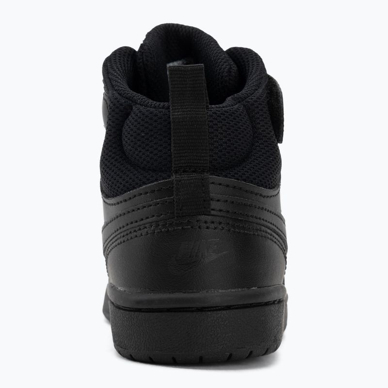Children's shoes Nike Court Borough Mid 2 black/black/black 6