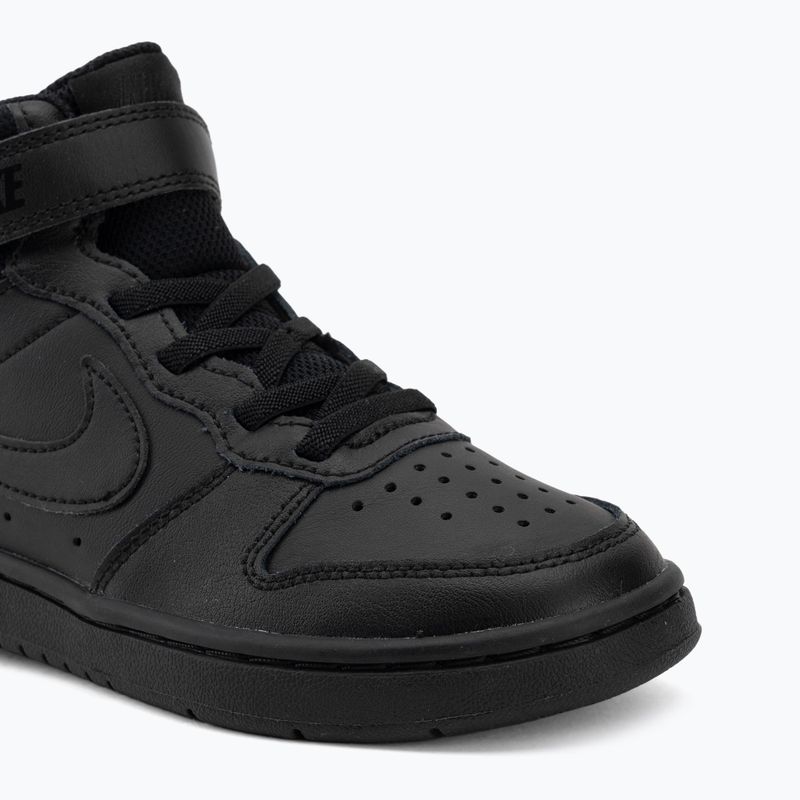 Children's shoes Nike Court Borough Mid 2 black/black/black 7