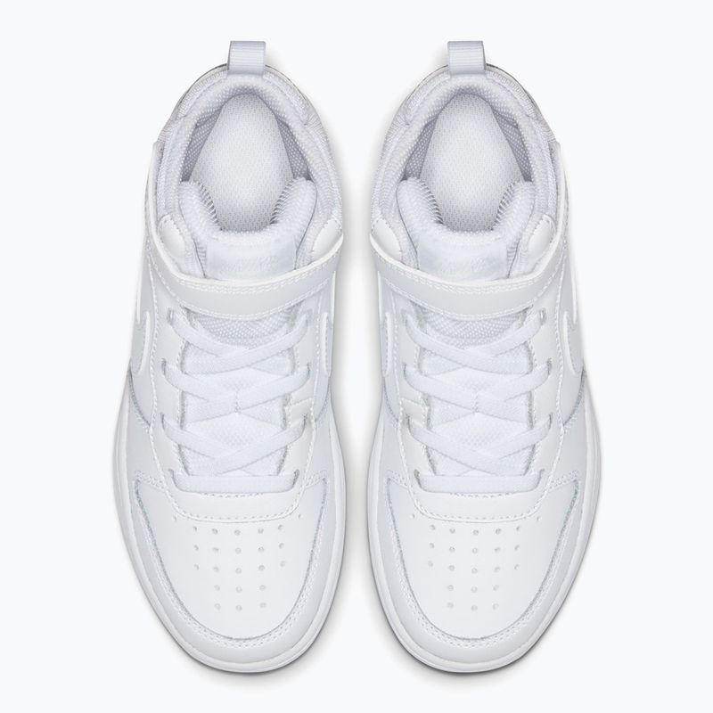 Children's shoes Nike Court Borough Mid 2 white/white/white 4