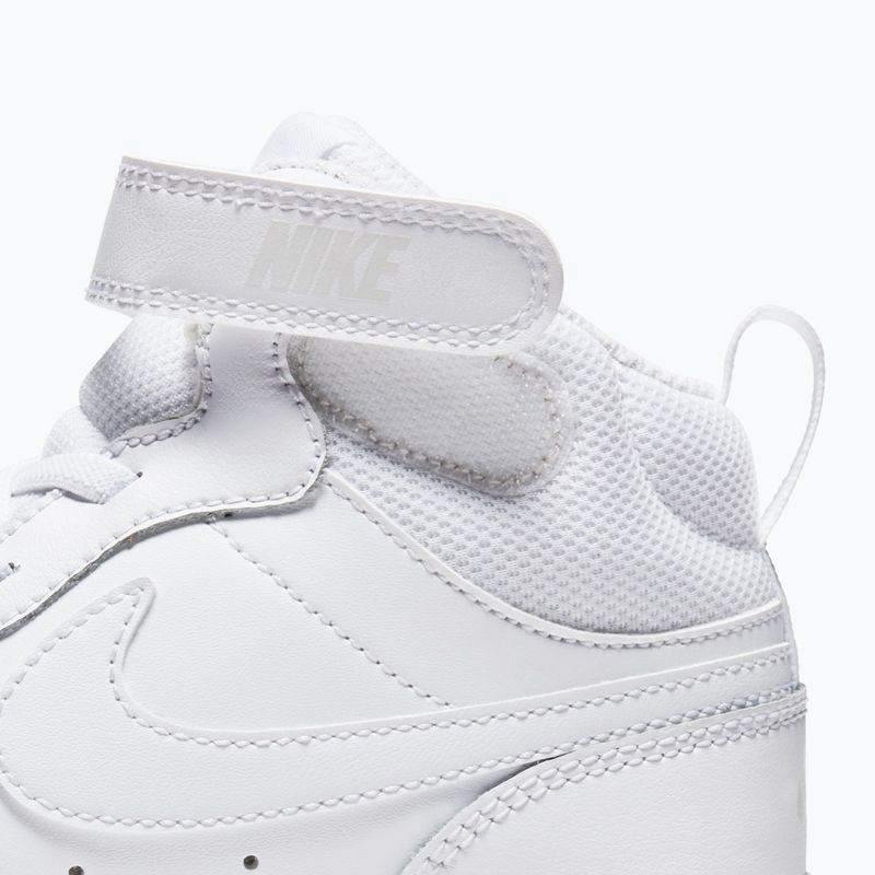 Children's shoes Nike Court Borough Mid 2 white/white/white 5
