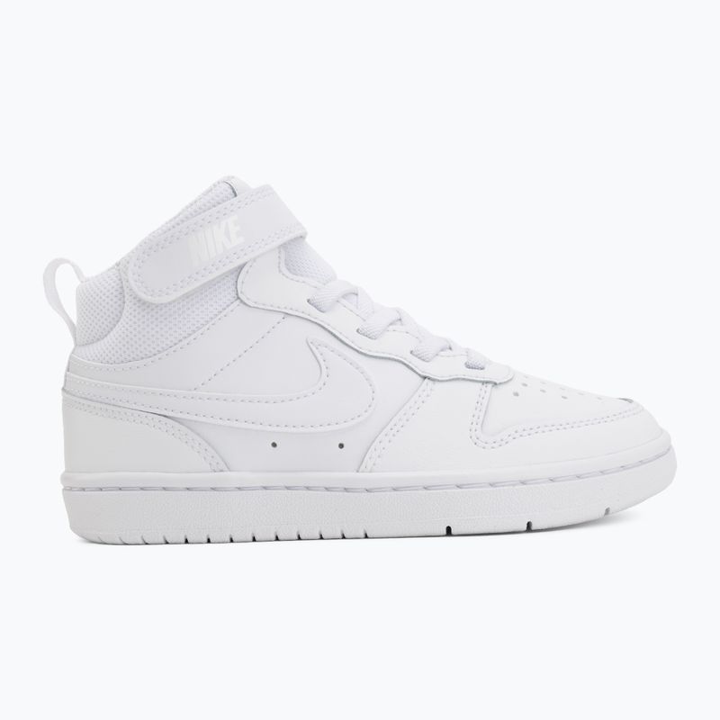 Children's shoes Nike Court Borough Mid 2 white/white/white 2